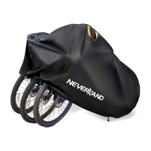 NEVERLAND Bike Cover Outdoor Waterproof Bicycle Covers Storage for 2 or 3 Bikes with Lock Hole Sun Rain Wind Dust Proof for Mountain Road Exercise Electric Hybrid Cruiser Bike
