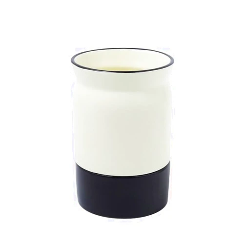 YIENENG Ceramic Utensil Holder for Countertop with Drain Holes, Cooking Utensil Crocks for Kitchen Counter
