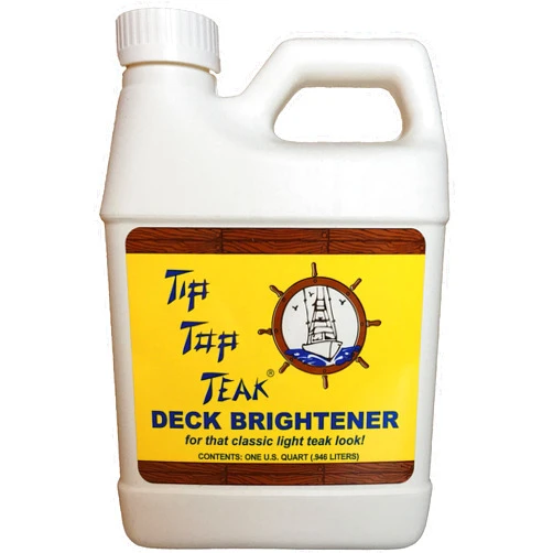 Tip Top Teak Deck Brightener, Teak Cleaner, Deck Cleaner, Furniture Cleaner, Essential Boat Accessories, 32 fl. oz.