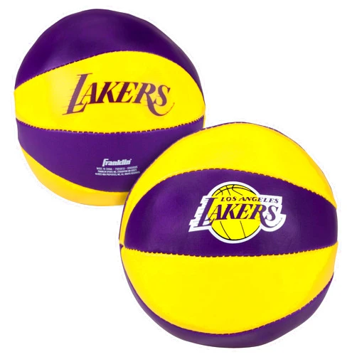 Franklin Sports NBA Toy Basketballs - 2 Pack of Kids Soft Mini Basketballs for Over the Door + Indoor Hoops - NBA Fan Shop Kids Soft Toy Basketballs - (2) Mini Balls Included