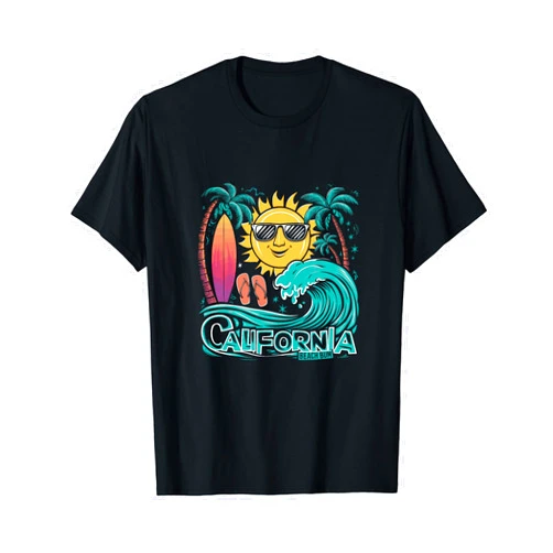 MNBOBS California Beach Bum T-Shirt