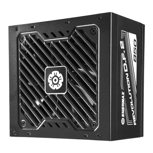 ENERMAX Revolution D.F. 2 850W Full Modular Power Supply 140mm - ATX 3.0 & PCIe 5.0 Compliant - 600W 12VHPWR Connector - 80 Plus Gold - 100% Jap Capacitors - Semi-Fanless Tech