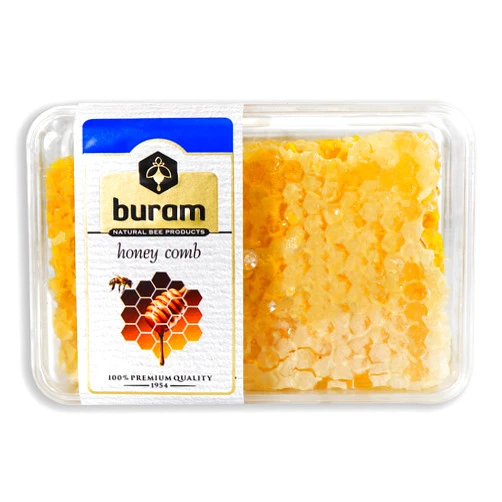 Buram Gourmet Honeycomb, 100% All-Natural Raw Honeycomb from the Turkish Mountains, No Additives, No Preservatives, Sweet N Chewy, 7.1oz