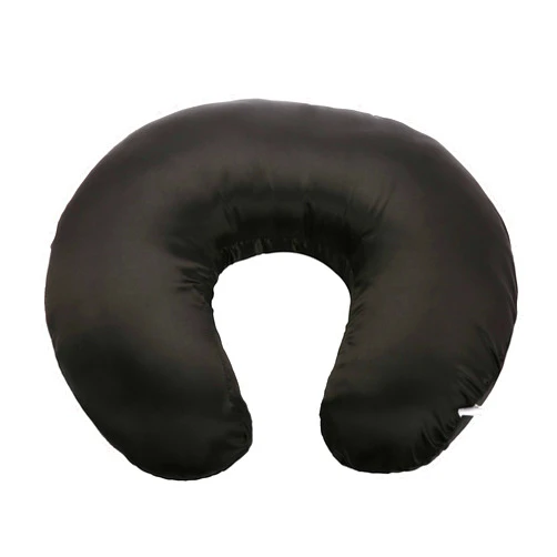 Pro Goleem Satin Nursing Pillow Cover Silk Feeling Soft Feeding Pillow Slipcover for Breastfeeding Moms Fits Standard Infant Nursing Pillow or Positioner Black