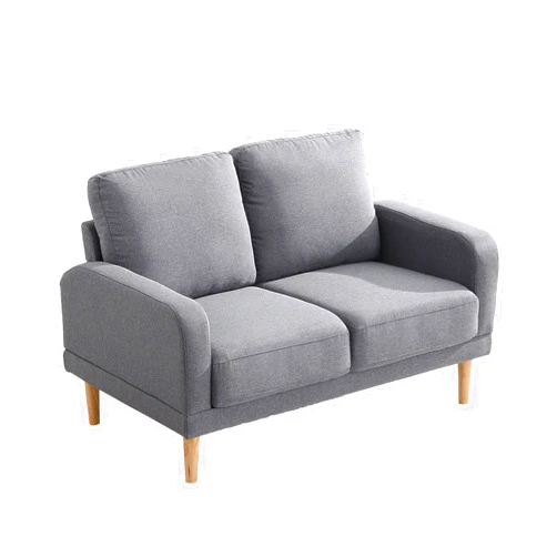 Husbedom 50 Inches Loveseat, Small Couches for Small Spaces, Mini Love seat Sofa Furniture for Living Room, Bedroom, Light Gray