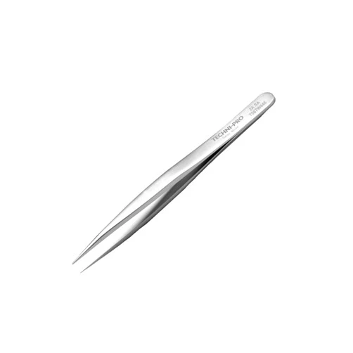 Techni-Pro 758TW446 - High Precision Tweezers, Style 00, Anti-Acid/Anti-Magnetic, Stainless Steel, Thick, Strong, 4.7'