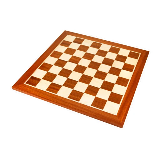 The Regency Chess Company Regencychess Wooden Chess Board - 19 Inch No.5 Inlaid Mahogany