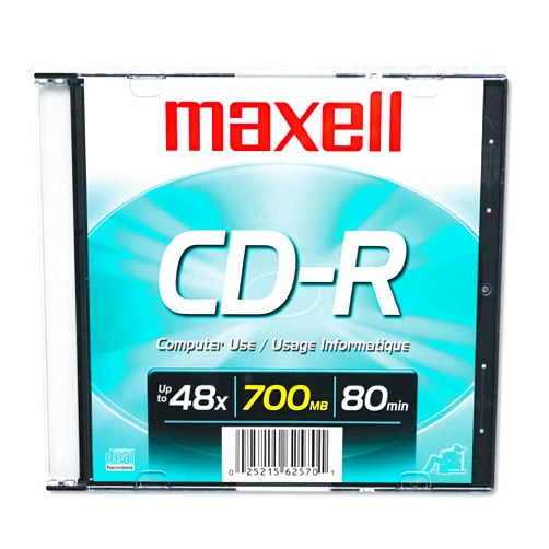 Maxell 648201 700Mb Cd-Recordable Slim Jewel