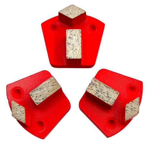 EDiamondTools Diamond Grinding Discs for Werkmaster Floor Grinders, 2 Segments, Set of 3, Medium Bond, 30/40 Grit