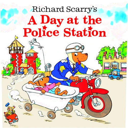 Richard Scarry's A Day at the Police Station (Look-Look)