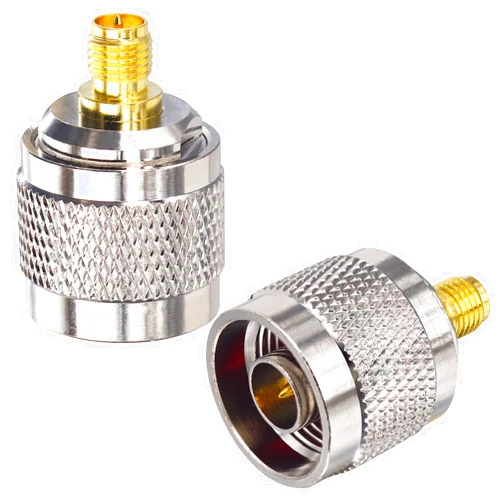 Boobrie 2-Pack N Male to RP-SMA Female Connector RF Coax Coaxial Adapter Reverse Polarity SMA to N Type Convertor for WiFi Antenna,Signal Booster,Extender,Transceiver ect