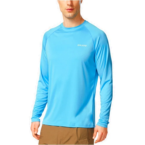 BALEAF Men's Sun Protection Shirts UV SPF UPF 50+ Long Sleeve Rash Guard Fishing Running Quick Dry Lightweight