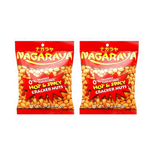 Nagaraya Crunchy Cracker Nuts 2 Pack (Hot & Spicy)