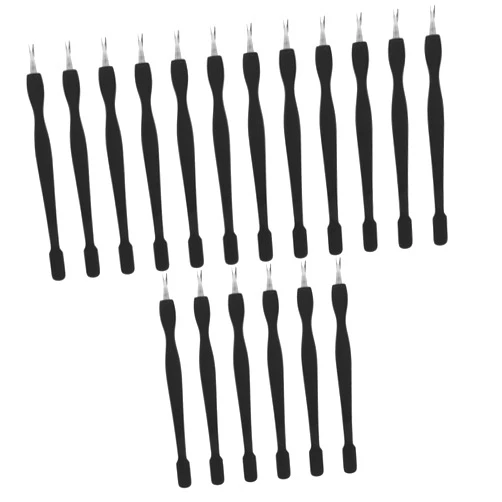FOMIYES 18 Pcs Dead Skin Push Nail Charms Nail Cleaner Tool Pedicure Supply Brush Nail Dot Tool Large Removal Manicure Pusher Cuticle Trimmer Toenail Care Nipper Fingernails Plastic Abs