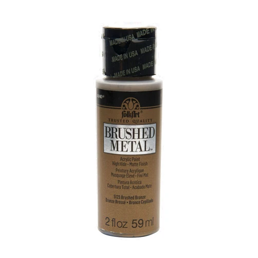 FolkArt Brushed Metal Acrylic Paint in Assorted Colors (2 oz), Bronze