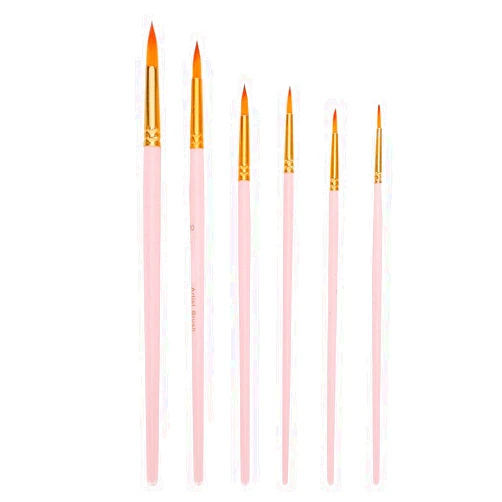 Junlucki Acrylic Paint Brush Set Acrylic Paint Brush Paint Brushes, Paint Brush Set, for Gouache Painting Watercolor Painting Painting Acrylic Painting(Matte Powder Rod)