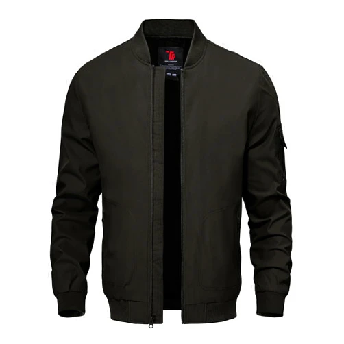 TBMPOY Men's Lightweight Bomber Jackets Light Track Jackets Casual Summer Windbreaker Outdoor Golf Fashion Coat for Men