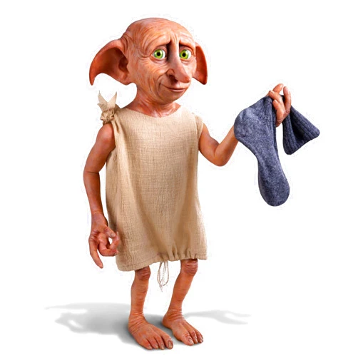 The Ashton-Drake Galleries Warner Brother's Harry Potter Dobby The House Elf Collectible Figure, 18 inches, Poseable, Hand-Painted Hard Vinyl with Glossy Inset Eyes