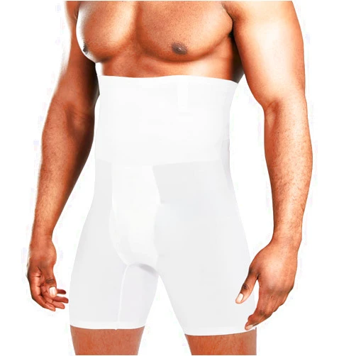 QUAFORT Men Shapewear Tummy Control Shorts High Waist Slimming Underwear Seamless Body Shaper Girdle Boxer Briefs