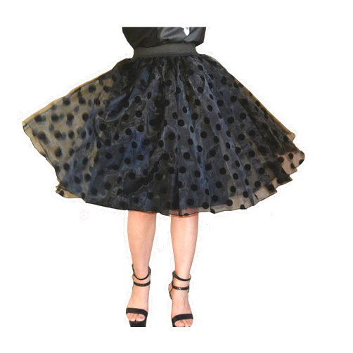 YSJERA Lady's Organza Princess Skirt Bowknot A Line Pleated Midi/Knee Length Tutu Party Skirts