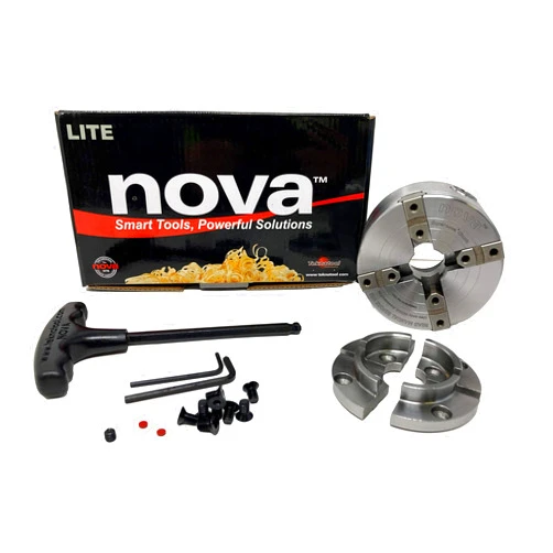 NOVA 23264 Supernova 2 (SUPERNOVA2) Lite Wood Lathe Chuck with 2