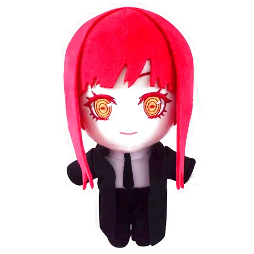 JCvCX Red Hair Girl with Black Overcoat Plush Toy Anime Plush Figure Stuffed Plushies Plush Doll Soft Plush Pillow
