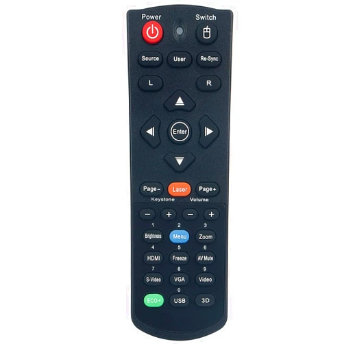 ZdalaMit Replacement Remote Control Applicable for Optoma Projector EH300 HD25 DH1011 EH501 W501 HD30B X501 W515T EH515T X515 EH504 W504 EH416 WU515 WU515T ZH510T ZU510T 15000L X316ST W303ST W316ST EH200ST