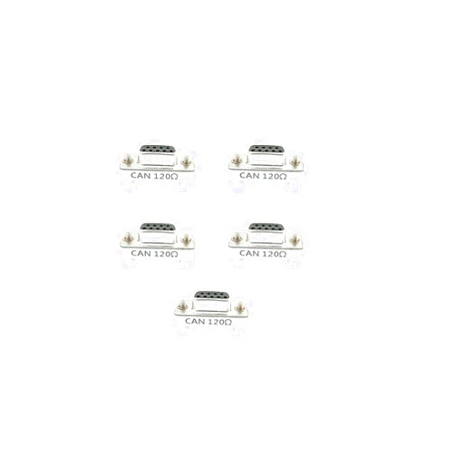 BUELEC DB9 Connector with Accuracy of one Thousandth 120ohm Terminal Resistance DB9 Female to Male for CAN PIN2 and PIN7（5packs）