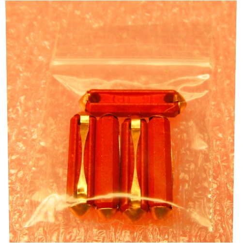 Floesser 5 Fuses Bullet Ceramic ATS GBC Torpedo 16A (Red), Flosser Germany