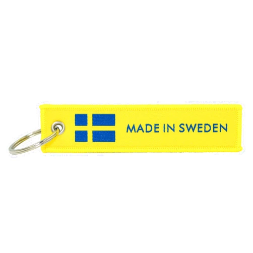 Great 1 Products Country Flag Made In Keychain Tag with Key Ring - Keys, Cars, Trucks, Motorcycles, Gifts - EDC