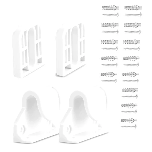 Likzest Retractable Baby Gate Replacement Part, Wall Mounting Accessories Brackets Latches Anchors Screws Extra Wide Baby Gate Replacement Parts Retractable Pet Gate Hardware (White)