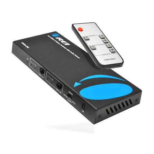 OREI 4K HDMI Matrix Switch 2 X 2, Switcher 18G UltraHD Supports Upto 4K @ 60Hz & 1080P IR EDID HDCP 2.- Remote Control (UHDS-202)