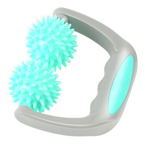 Coolife Fascia Release Spiky Massage Roller, Cellulite Massager - Deep Tissue Massage Tool for Neck Shoulder Legs, 2 Balls Pressure Trigger Point Myofascial Manual Body Massager for Women Men