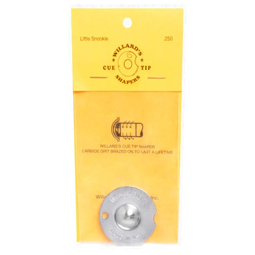 Willard's CueTip Products Willards Little Snookie Cue TIP Shaper .250 inches Snooker Radius