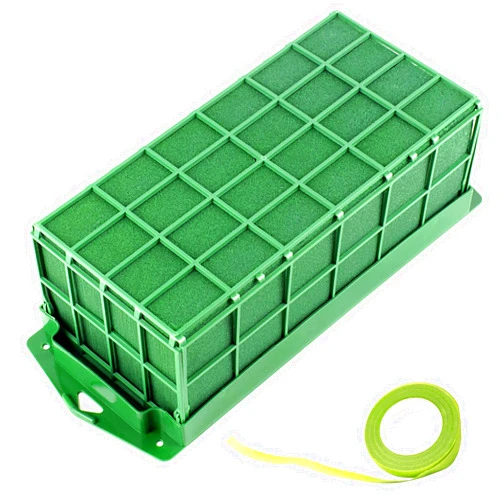Takytao Floral Foam Cage, Dry Flower Cage Holders, Green Foam Cage Blocks for Fresh Flower Arrangements Decoration, Wedding, Interior and Garden