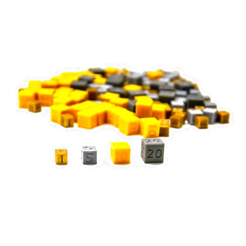 BoardGameSet Terraforming Upgrade Expansion - Mars Cubes | Board Game Accessories Gaming Tokens Meeples Board Games Upgrade Components Dice