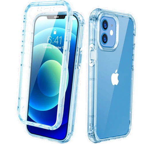 Diaclara Designed for iPhone 12/12 Pro Case, Full Body Rugged with Built-in Touch Sensitive Anti-Scratch Screen Protector, Soft TPU Bumper for iPhone 12/12 Pro 6.1