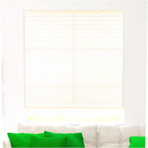 CALYX INTERIORS Pleated Fabric Window Shade, Light Filtering, Cordless, 22.5