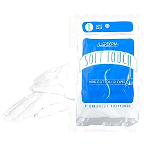 Smartpractice Dermatology Cotton Glove, Large, Protective Glove