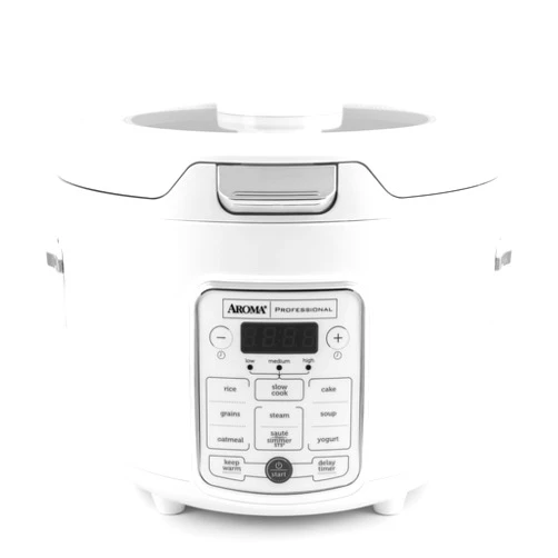 Aroma Housewares Professional 20-Cup(cooked) / 4Qt. Digital Rice Cooker/Multicooker, Automatic Keep Warm and Sauté-then-Simmer Function, white (ARC-1230W)