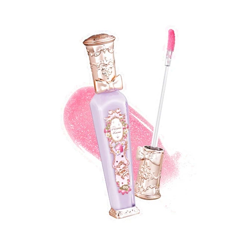 Flower Knows Violet Strawberry Rococo Glowy Lip Gloss-Moisturizing Tinted Lip Oil-Hydrating Glitter Lip Makeup for Girls&Women-Vegan & Cruelty-Free-0.12 Fl Oz,1 Count (G03 Berry Bomb)