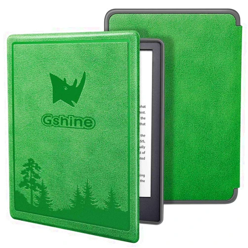 Gshine Kindle Paperwhite Case - Premium PU Leather Smart Kindle Cover with Auto Sleep Wake Feature for Kindle Paperwhite 10th Generation - 2019 Release Model No. PQ94WIF - Postal Green