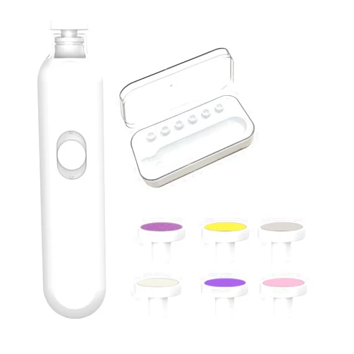Moylie Baby Nail Trimmer Electric, Trim Polish Grooming Kit for Newborn,Baby Nail Clippers Safe Baby Nail File Kit Manicure Set,4 Speed Modes (White)