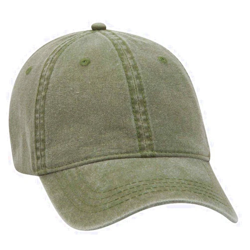 OTTO 6 Panel Low Profile Garment Washed Pigment Dyed Baseball Cap