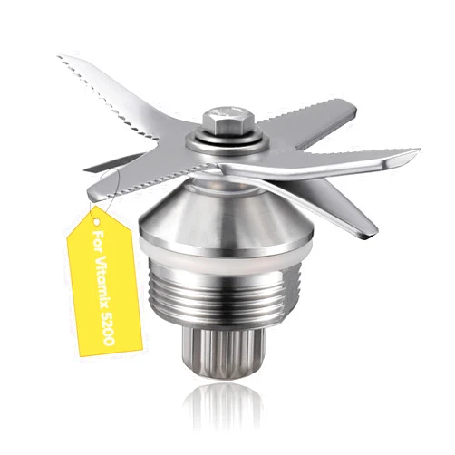 OrgaFocus Stainless Steel Blender Blade Replacement Parts for Vitamix 5200, Wet Blade Assembly for 32oz and 64oz Containers, Compatible with Vitamix Blender - Quality & Direct Fit
