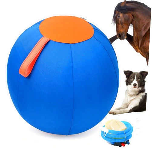 ETIAL Herding Ball for Dogs 18 Inch with Tab Self-Entertaining Pet Training Ball