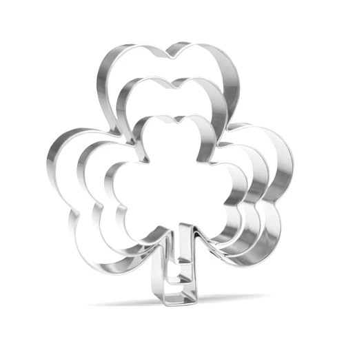 Keewah Clover Cookie Cutter Set - 3 Piece - Stainless Steel