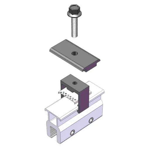 Magerack 10 Mid Clamp MageClamp Rail-Less Mounting Kits for Standing Seam Metal Roof Solar Panel Module Racking Installation