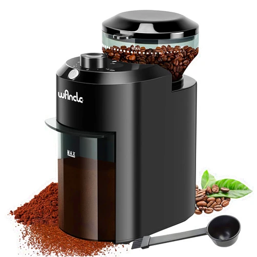 Wancle Electric Burr Coffee Grinder - Adjustable with 28 Precise Grind Settings for 12 Cups - Professional Coffee Bean Grinder