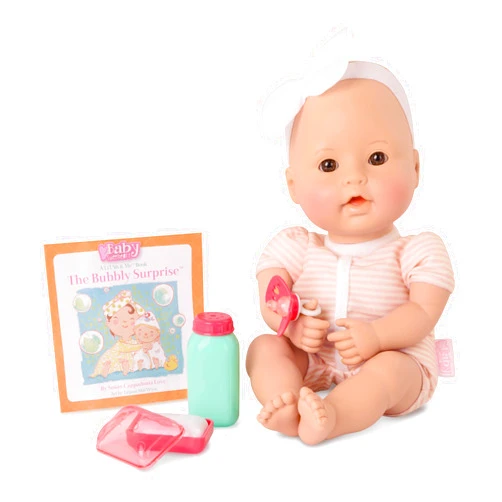 Baby Sweet heart Baby Sweetheart by Battat Bath Time 12-inch Soft-Body Newborn Baby Doll with Easy-to-Read Story Book and Baby Doll Accessories
